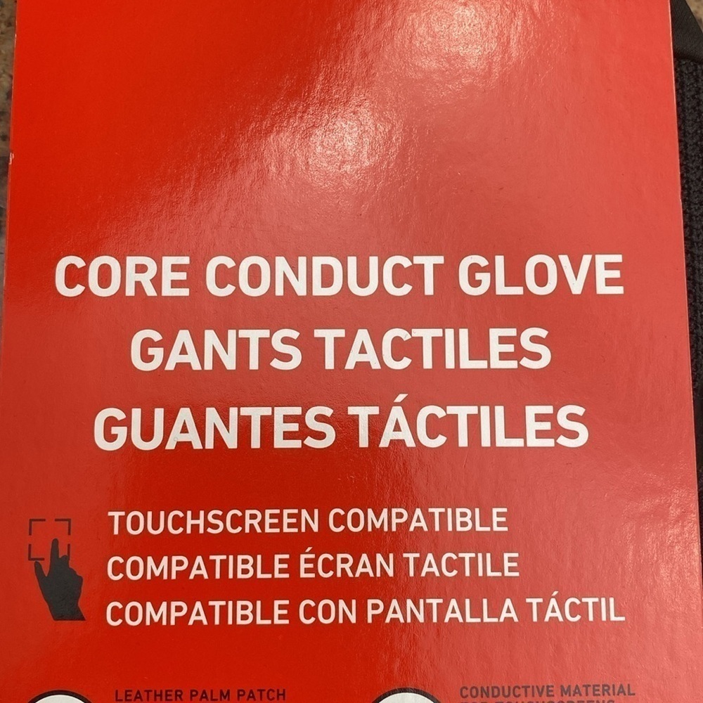 NWT Spyder Core Conduct Gloves 3M Thinsulate touchscreen compatible leather L - Picture 9 of 9